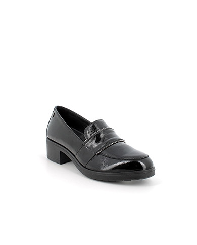 MOCASSINO ENVAL SOFT DONNA IN PELLE NERO TACCO 4,5 CM 4750011