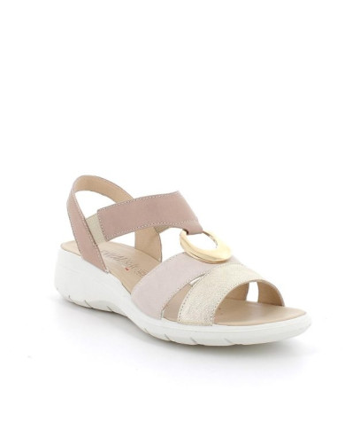 SANDALO CON ZEPPA ENVAL SOFT DONNA CAPRA TAMPONATA CORDA 5778633