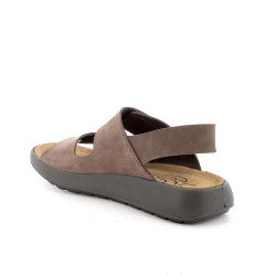 SANDALO IGI&CO UOMO PELLE TRIVELCRO MARRONE SCURO 5646222