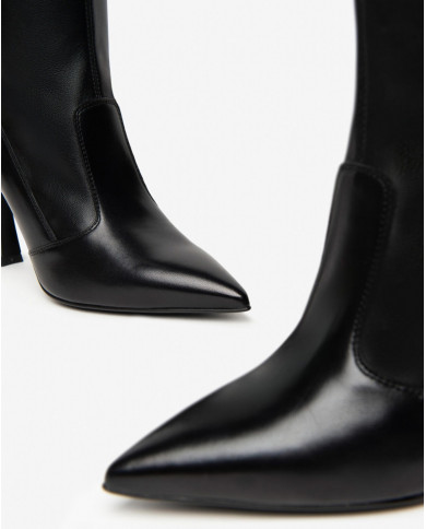 STIVALI NEROGIARDINI DONNA NAPPA PANDORA MISSI NERO TACCO 9,5CM I410847DE/100