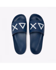 CIABATTE SUN68 UOMO FOOTWEAR ADULT SLIPPERS LOGO SLIPPERS NAVY BLUE X35102 07