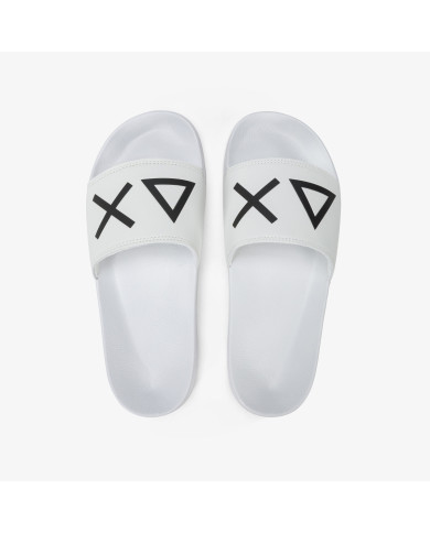 CIABATTE SUN68 UOMO FOOTWEAR ADULT SLIPPERS LOGO SLIPPERS BIANCO X35102 01