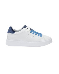 SNEAKERS SUN68 DONNA SHOE GRACE LEATHER BIANCO/NAVY BLUE Z45229 0107