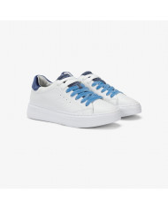 SNEAKERS SUN68 DONNA SHOE GRACE LEATHER BIANCO/NAVY BLUE Z45229 0107