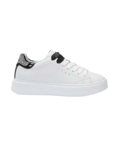 SNEAKERS SUN68 DONNA SHOE GRACE LEATHER BIANCO/ARGENTO Z45229 0144