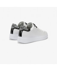 SNEAKERS SUN68 DONNA SHOE GRACE LEATHER BIANCO/ARGENTO Z45229 0144
