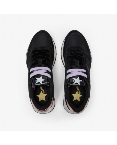 SNEAKERS SUN68 DONNA SHOE STARGIRL GLITTER LOGO NERO Z45217 11
