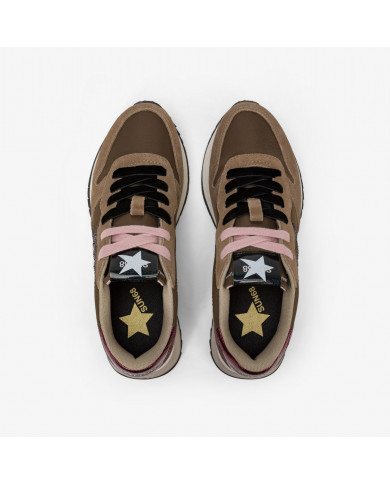 SNEAKERS SUN68 DONNA SHOE STARGIRL GLITTER LOGO MARRONE Z45217 087 08