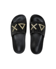 CIABATTE SUN68 DONNA FOOTWEAR ADULT SLIPPERS LOGO STRASS SLIPPERS NERO X35205 11