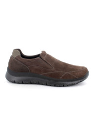 SLIP-ON ENVAL SOFT UOMO IN PELLE CAFFE' 6722411
