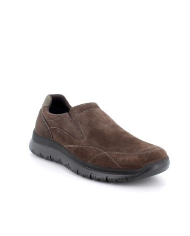 SLIP-ON ENVAL SOFT UOMO IN PELLE CAFFE' 6722411
