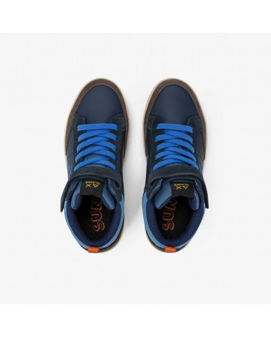 SNEAKERS SUN 68 BAMBINO SHOE BOY'S GENIUS MID (TEEN) NAVY BLUE Z45335T 07