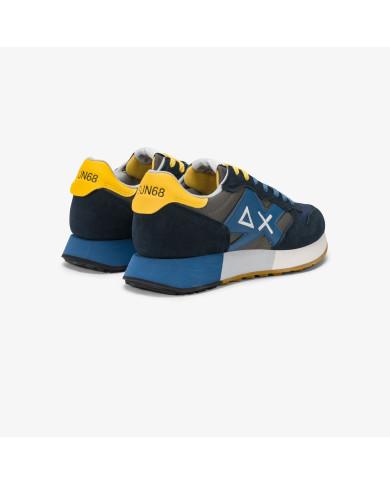 SNEAKERS SUN68 UOMO JAKI 2.0 BICOLOR NAVY BLUE/INCHIOSTRO Z36116 0799 