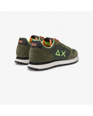 SNEAKERS UOMO SUN68 SHOE TOM FLUO MILITARE SCURO z45102 74