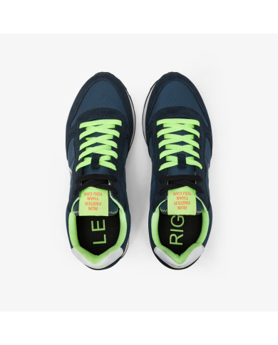 SNEAKERS UOMO SUN68 FOOTWEAR ADULT TOM FLUO RUNNING SHOE  NAVY BLUE Z35102 07