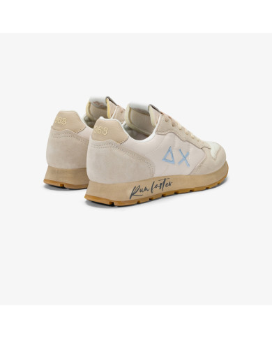 SNEAKERS UOMO SUN68 BIG ALLY LEATHER TOM VINTAGE BIANCO PANNA Z35105 31