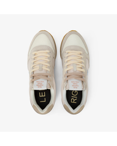 SNEAKERS UOMO SUN68 BIG ALLY LEATHER TOM VINTAGE BIANCO PANNA Z35105 31