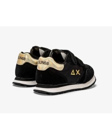 SNEAKERS SUN68 KIDS GIRL'S ALLY SOLID BLACK Z43402B 11/B TG:27-29