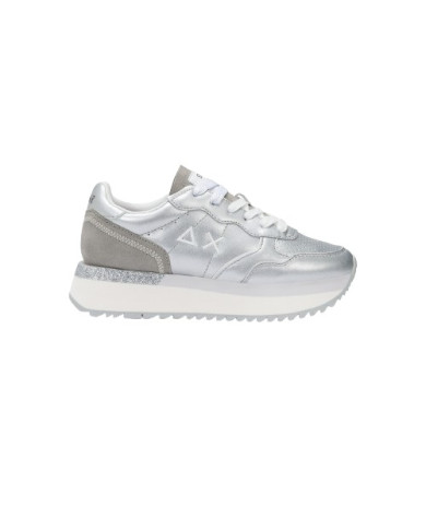 SNEAKERS SUN68 DONNA BIG ALLY LEATHER ARGENTO Z35208 44