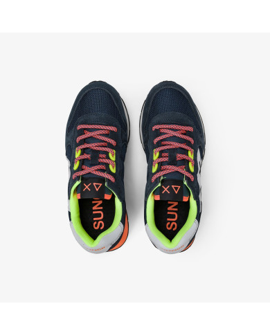 SNEAKERS SUN68 BAMBINO BOY'S JAKI FLUO (TEEN) navy blue Z36317T 07
