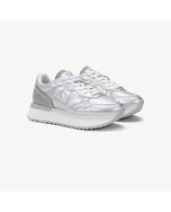 SNEAKERS SUN68 DONNA BIG ALLY LEATHER ARGENTO Z35208 44