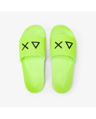CIABATTE SUN68 UOMO SLIPPERS LOGO GIALLO FLUO X36110 63