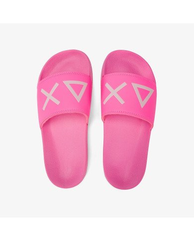 CIABATTE SUN68 DONNA FOOTWEAR ADULT SLIPPERS LOGO SLIPPERS FUXIA FLUO X35204 62