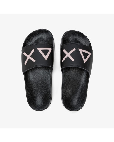 CIABATTE SUN68 DONNA FOOTWEAR ADULT SLIPPERS LOGO SLIPPERS NERO/ROSA X35204 11