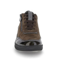 AURORA 25 VELOUR/S. PATENT FERN BROWN SYNTHETIC PATENT LEATHER/VELOU