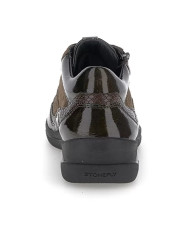 AURORA 25 VELOUR/S. PATENT FERN BROWN SYNTHETIC PATENT LEATHER/VELOU