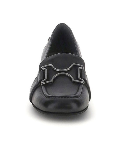 DECOLLETE' STONEFLY DONNA IRIS 10 NAP BLACK NAPPA LEATHER TACCO 4CM   223074 000