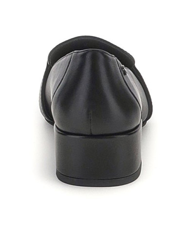 DECOLLETE' STONEFLY DONNA IRIS 10 NAP BLACK NAPPA LEATHER TACCO 4CM   223074 000