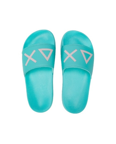 CIABATTE SUN68 DONNA FOOTWEAR ADULT SLIPPERS LOGO SLIPPERS ACQUA X35204 94