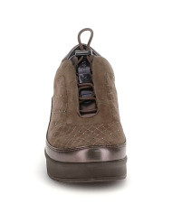 SNEAKERS SLIP-ON STONEFLY DONNA CREAM 21 PULL SUE/LAMINATED EMBROIDERED CINDER GRAY GOAT SUEDE/SYNTHETIC LAMINATED 222958 11F