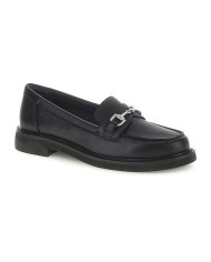 MOCASSINO STONEFLY DONNA CELINE 5 NAP BLACK NAPPA LEATHER 223202 000