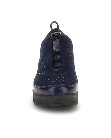 SNEAKERS STONEFLY DONNA CREAM 21 PULL SUE/LAMINATED EMBROIDERED NIGHT BLUE GOAT SUEDE/SYNTHETIC LAMINATED 222958 131