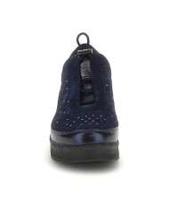 SNEAKERS STONEFLY DONNA CREAM 21 PULL SUE/LAMINATED EMBROIDERED NIGHT BLUE GOAT SUEDE/SYNTHETIC LAMINATED 222958 131