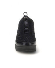 SNEAKERS SLIP-ON STONEFLY DONNA CREAM 21 PULL SUE/LAMINATED EMBROIDERED BLACK GOAT SUEDE/SYNTHETIC LAMINATED 222958 000