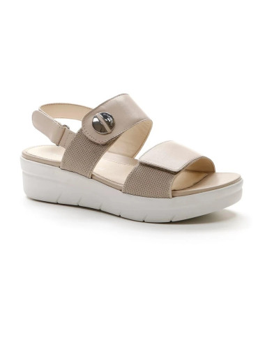 SANDALO CON ZEPPA STONEFLY AQUA III 12 NAPPA LTH/TEXTILE HUMUS BROWN 216158 016