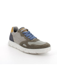 SNEAKERS IGI&CO UOMOSCAMOS/TELA  MILITARE/SABBIA 7615511