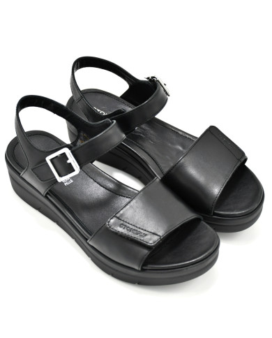 SANDALO CON ZEPPA STONEFLY DONNA AQUA III 2 NAPPA LTH BLACK 110207 000