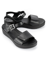SANDALO CON ZEPPA STONEFLY DONNA AQUA III 2 NAPPA LTH BLACK 110207 000