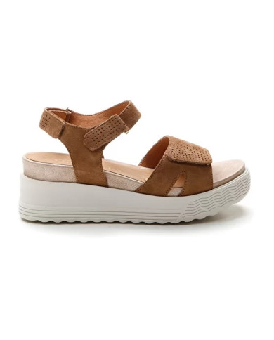 SANDALO CON ZEPPA STONEFLY PARKY 15 VELOUR TAN BROWN 219664 220