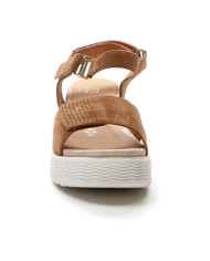 SANDALO CON ZEPPA STONEFLY PARKY 15 VELOUR TAN BROWN 219664 220