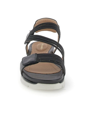 SANDALO STONEFLY DONNA ELODY 23 ELASTIC/NAPPA LTH BLACK 220832 000