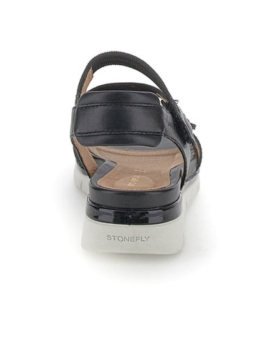 SANDALO STONEFLY DONNA ELODY 23 ELASTIC/NAPPA LTH BLACK 220832 000