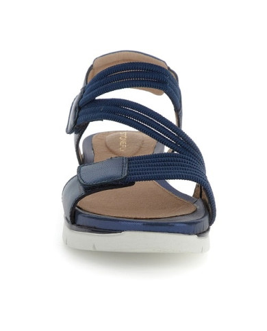 SANDALO STONEFLY DONNA ELODY 23 ELASTIC/LAMINATED LTH LIMO BLUE 220831 100