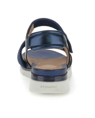 SANDALO STONEFLY DONNA ELODY 23 ELASTIC/LAMINATED LTH LIMO BLUE 220831 100