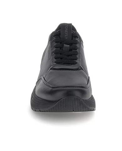 SNEACHERS STONEFLY UOMO ACTION 32 NAPPA LTH BLACK/BLACK NAPPA LEATHER 221571 M99