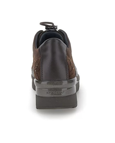 SNEAKERS STONEFLY DONNA CREAM 21 VELOUR/S. NAPPA TURKIC COFFEE VELOUR/SYNTHETIC NAPPA LEATHER  221725 M94